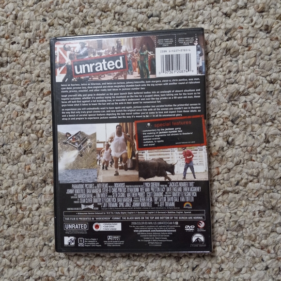 New jackass number 2 unrated on DVD. - Picture 2 of 2